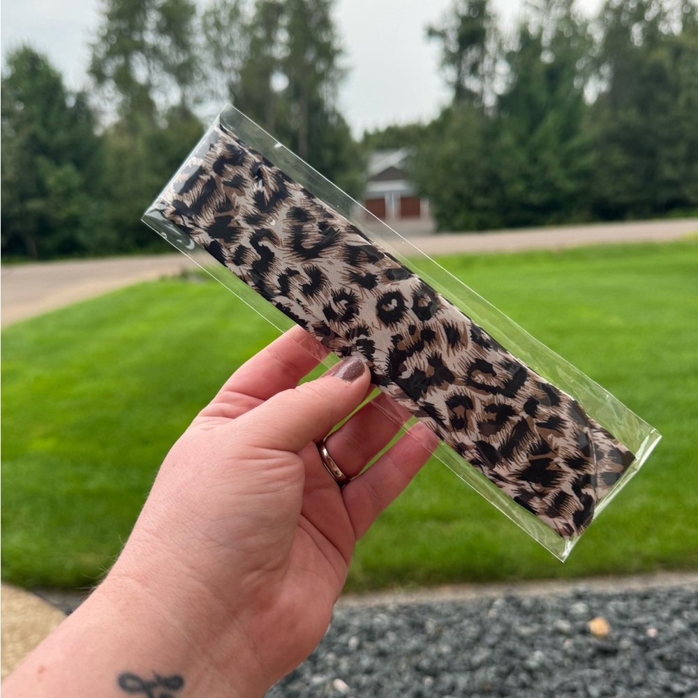 Leopard Print Twilly/Scarf